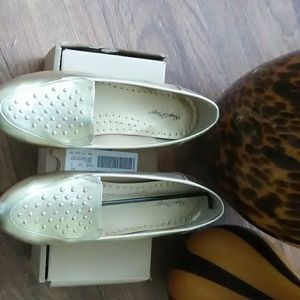 Gold loafers Angel soft